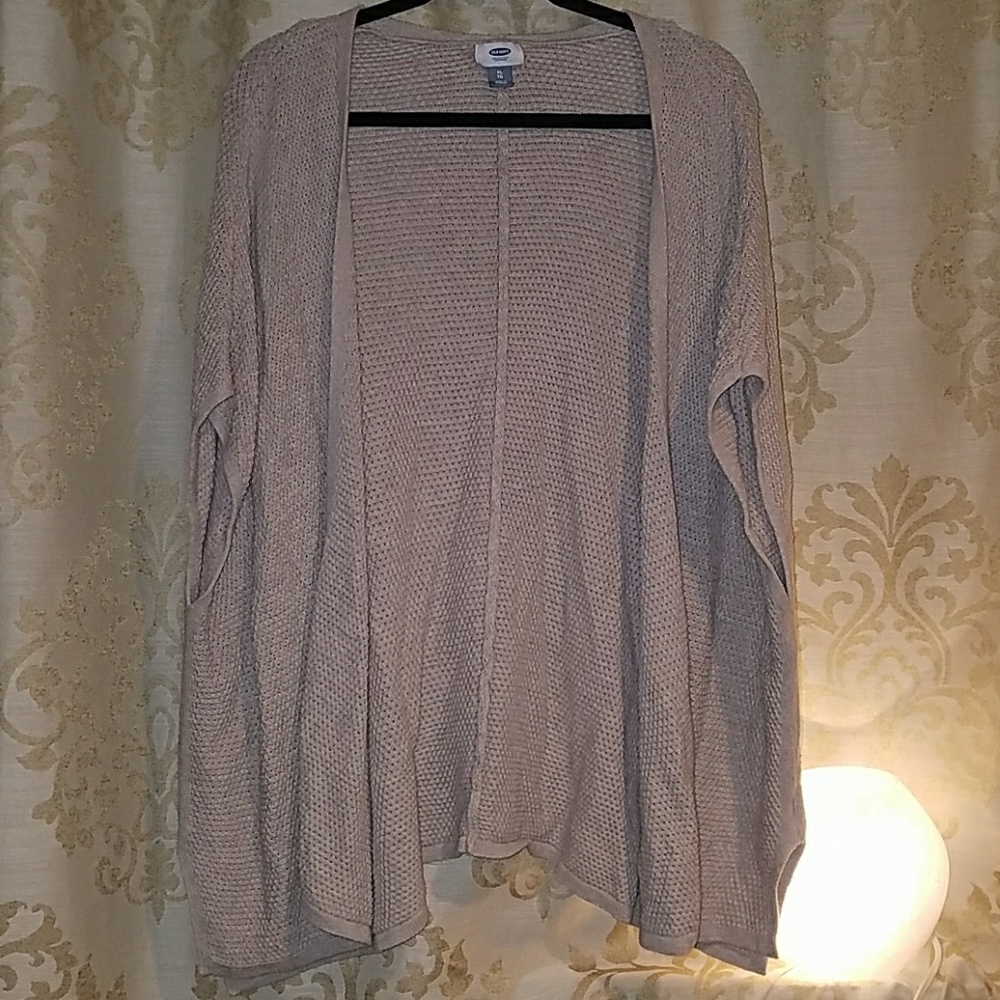 Textured Knit Poncho Sweater